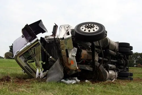 Semi Collision Blocks Traffic on Airport Way in Manteca